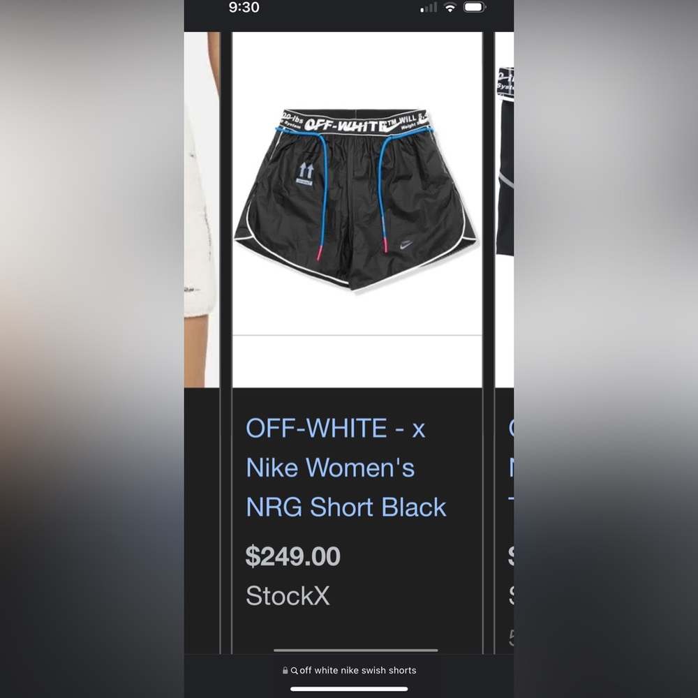 off white x nike swish shorts